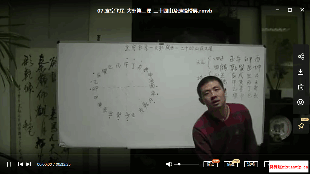 孙振谢-玄空飞星-大卦三元 24讲12小时视频1.png