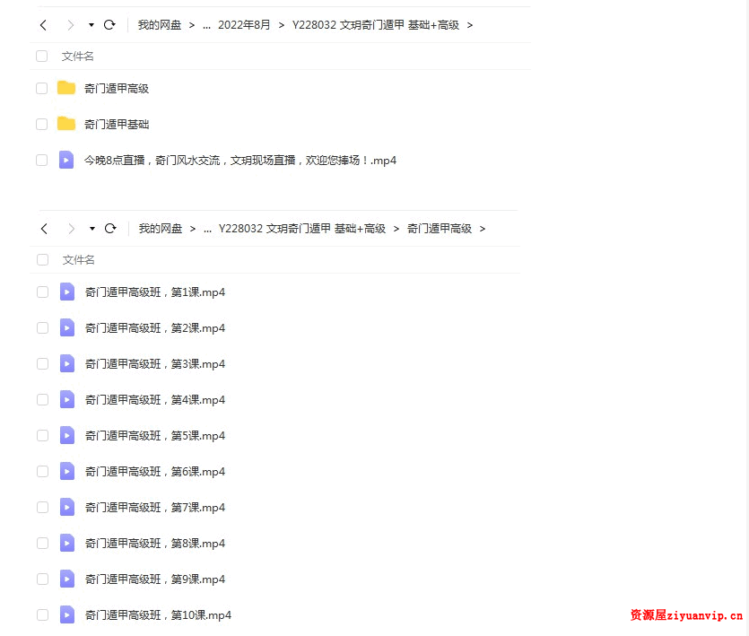 文玥奇门遁甲基础班 高级班共21集视频 1.png